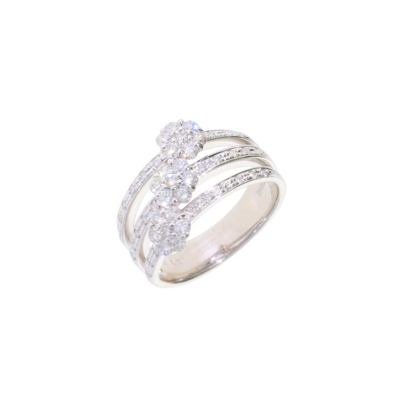 / K18WGダイヤリング0.80ct//Aランク/75