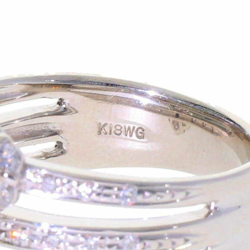 / K18WGダイヤリング0.80ct//Aランク/75