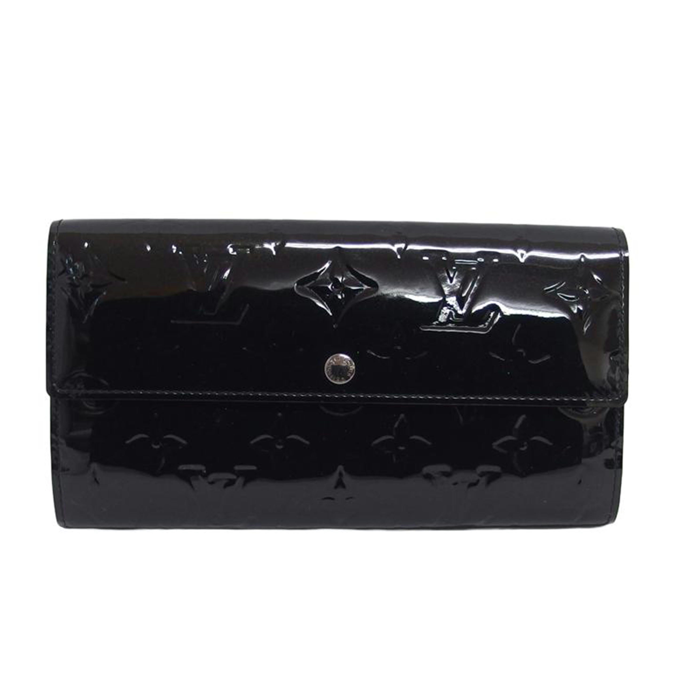 LV ルイ・ヴィトン 二つ折り長財布 旧型/ポルトフォイユ・サラ/ヴェルニ/ノワール・マニエティック/M90080//TN4***/ABランク/04