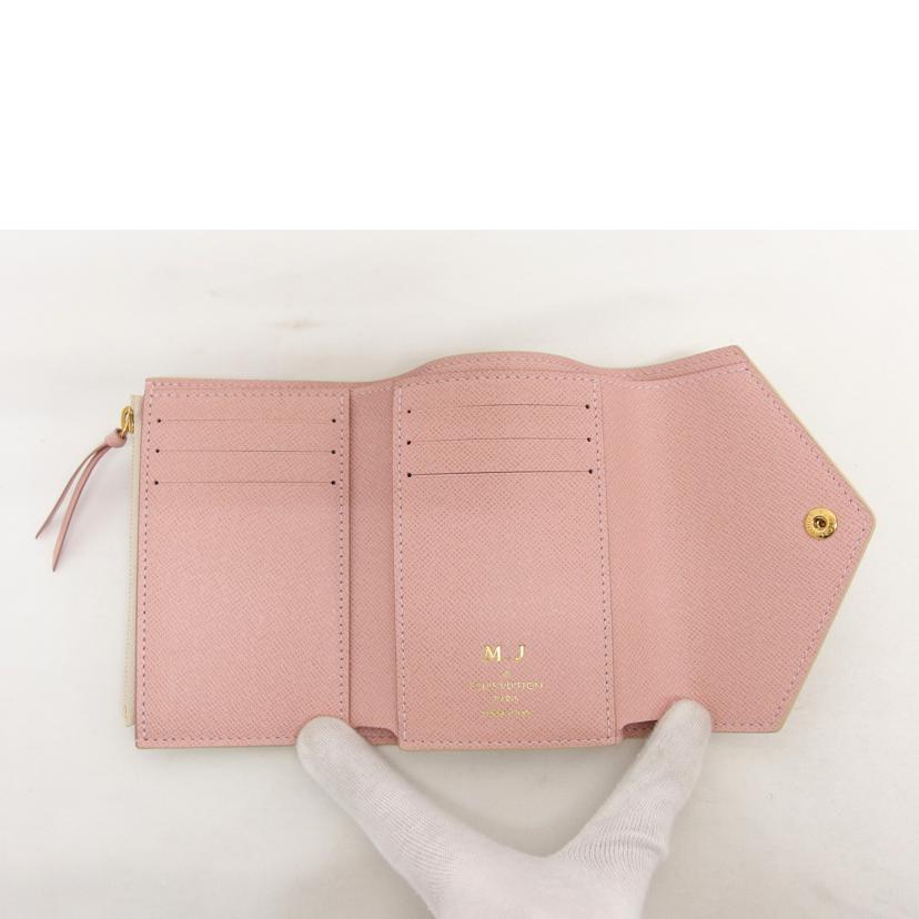 LV ルイ・ヴィトン コンパクトウォレット 三つ折り財布/ポルトフォイユ ・ヴィクトリーヌ/ダミエ/アズール/ローズバレリーヌ/N64022//ICタ**/ABランク/04