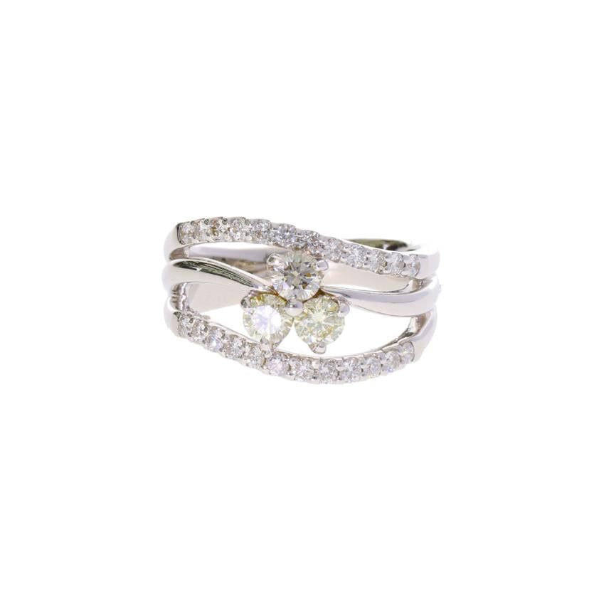 /◎ K18/K18WGダイヤリング1.00ct//Aランク/75