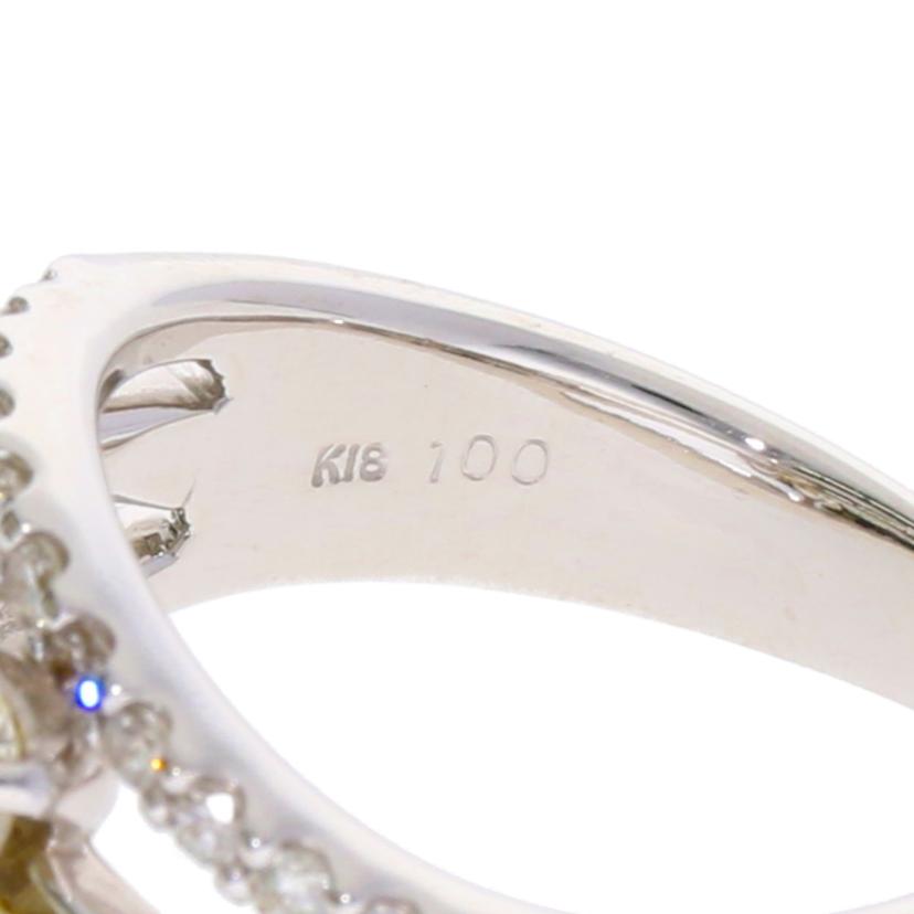 /◎ K18/K18WGダイヤリング1.00ct//Aランク/75