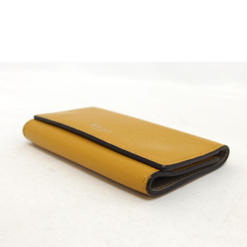 CELINE セリーヌ/6連キーケース/バイカラー/イエロー×グレージュ//S・S******/Bランク/04