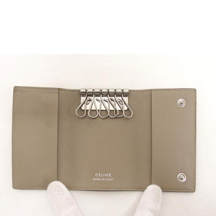 CELINE セリーヌ/6連キーケース/バイカラー/イエロー×グレージュ//S・S******/Bランク/04