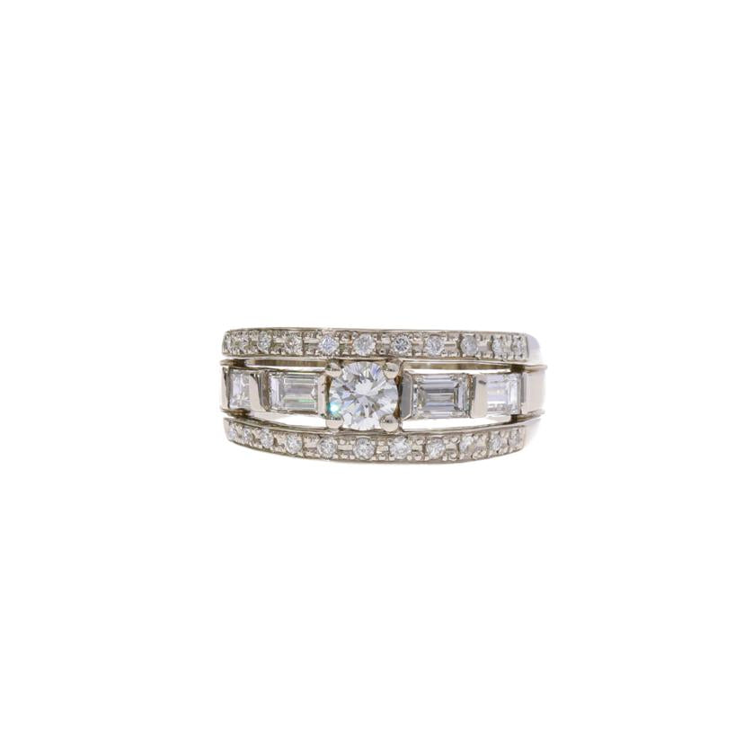 / PT900ダイヤリング0.322/1.02/0.21ct//Aランク/75