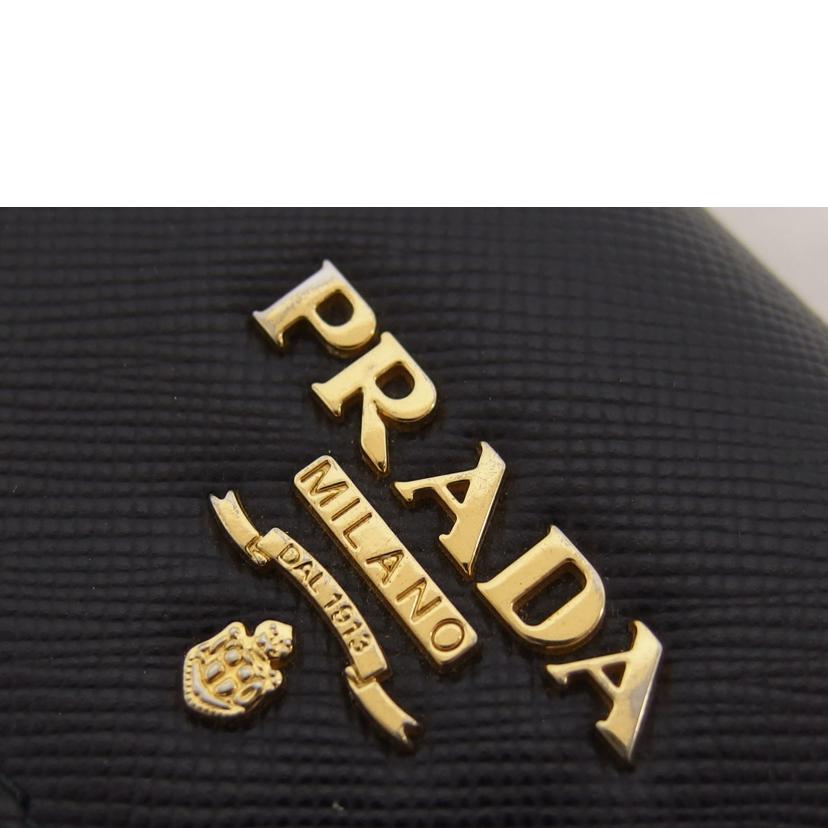 PRADA プラダ/サフィアーノ6連キーケース/ブラック//181/Bランク/04