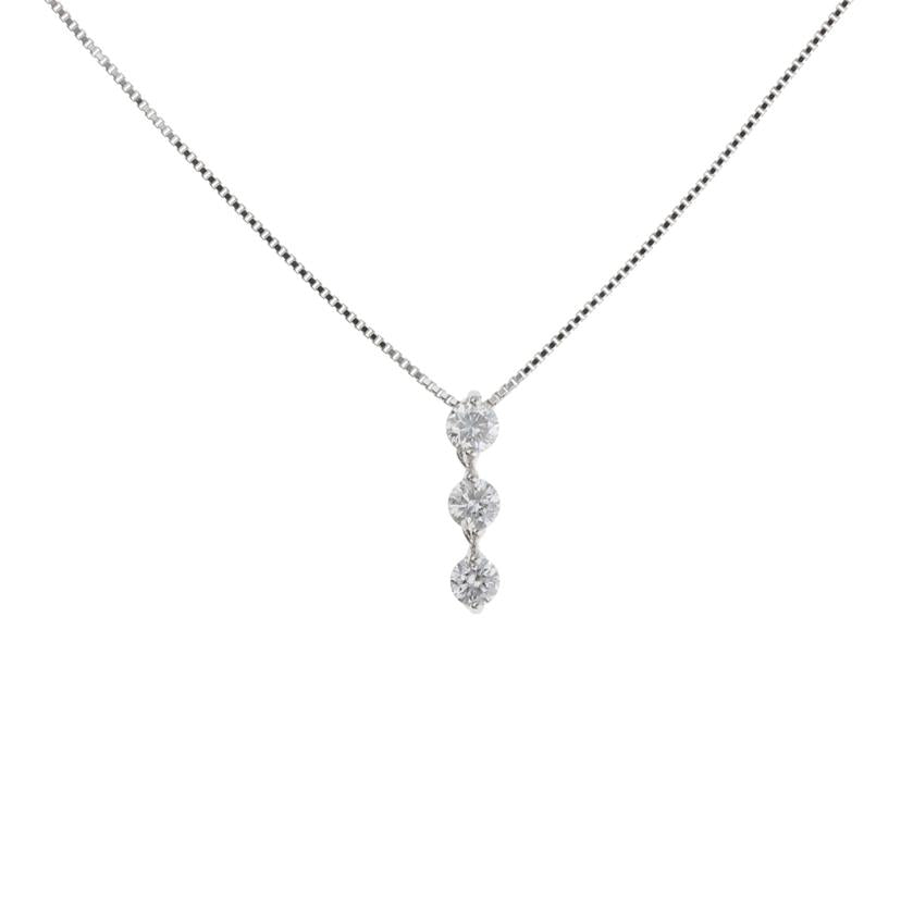 / PT900/850ダイヤネックレス0.506ct//Aランク/75