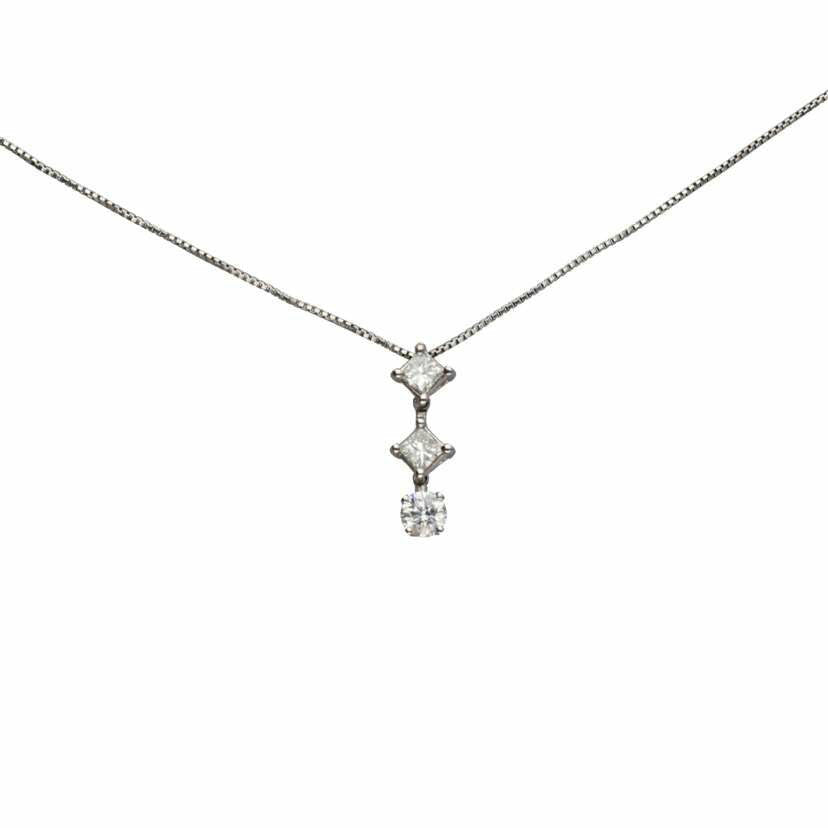 /PT900/850ダイヤネックレス0.55ct//Aランク/75