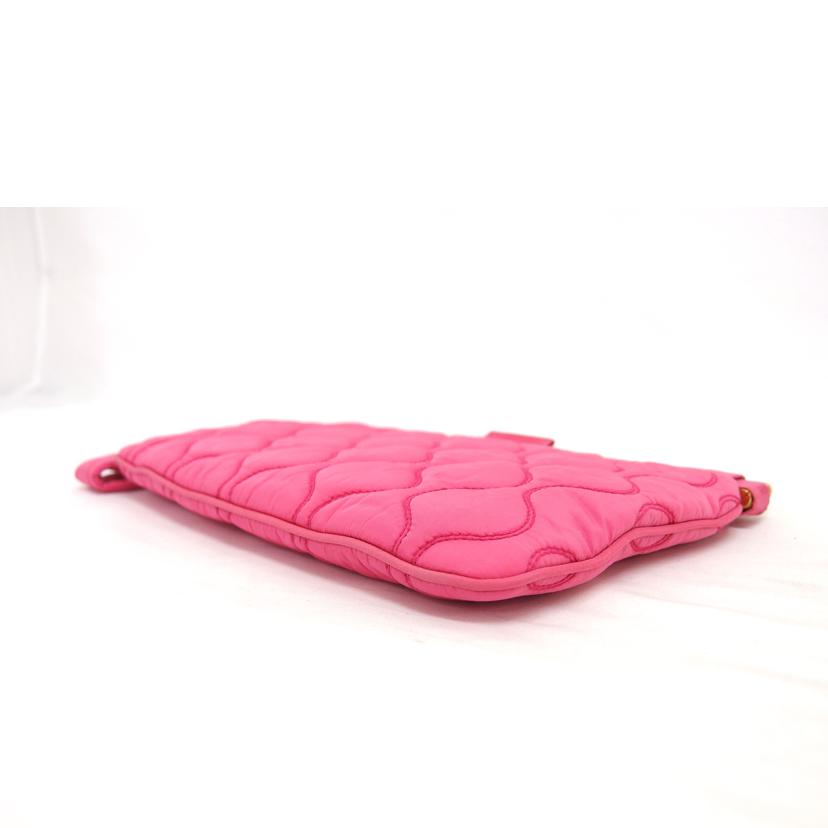 miu miu ミュウミュウ/キルティングクラッチバッグ/ピンク/5N1851//194/Bランク/04