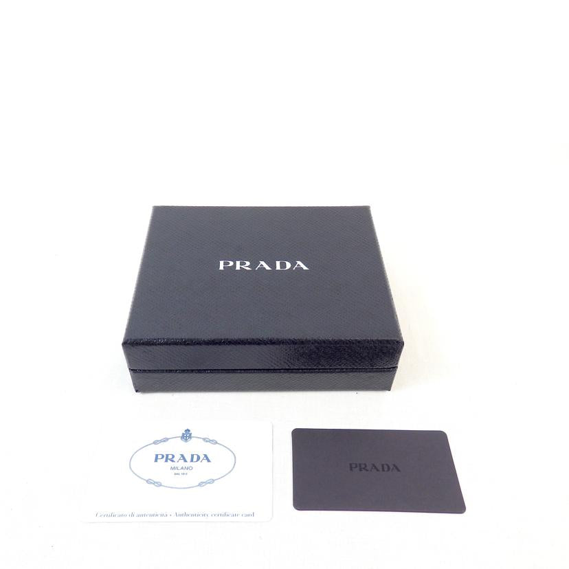 PRADA プラダ/Wホック二つ折り財布/サフィアーノ/ブラック/1MH523//QWAF0002/SAランク/72