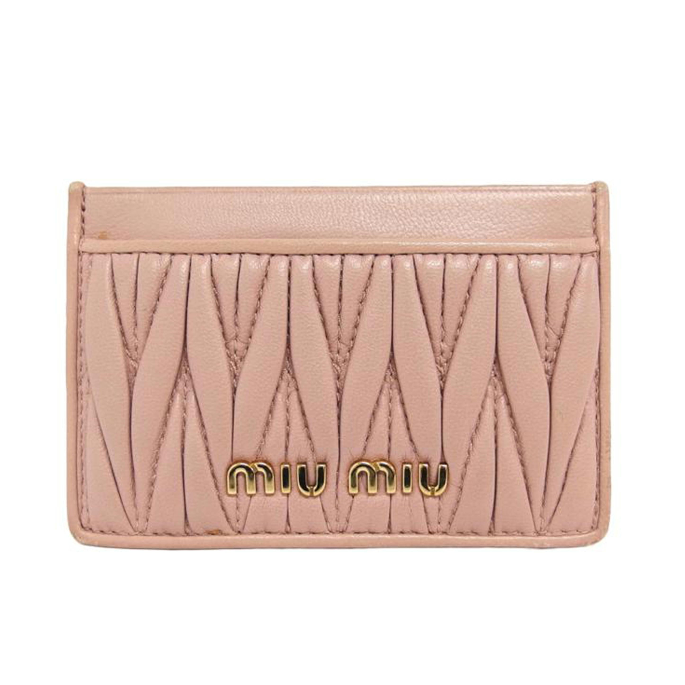 miu miu ミュウミュウ/マテラッセ/カードケース/ピンク//245/Bランク/04