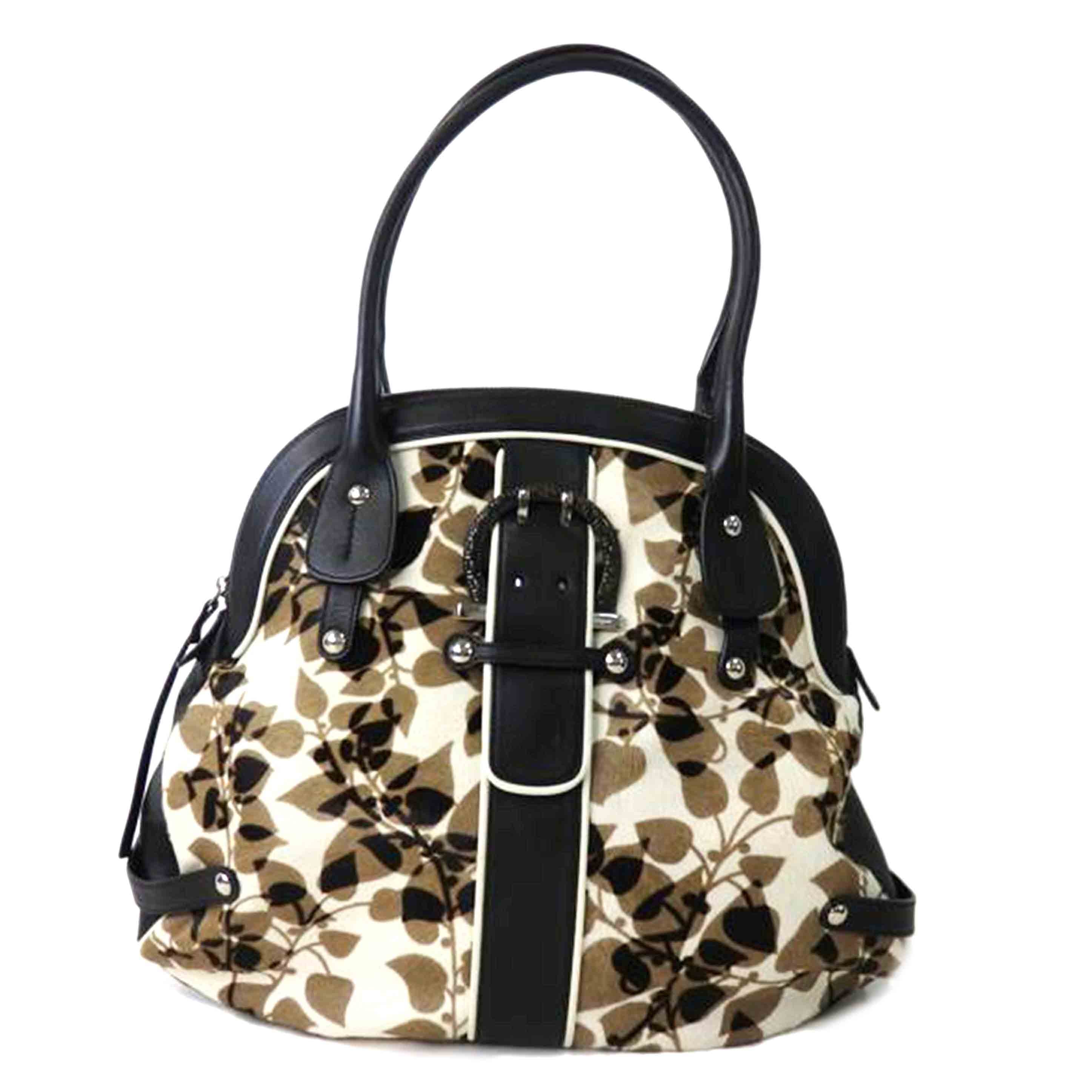 Salvatore Ferragamo サルバトーレ フェラガモ/ハラコレザーハンドバッグ/AQ-21//681*/ABランク/84