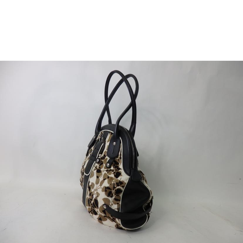 Salvatore Ferragamo サルバトーレ フェラガモ/ハラコレザーハンドバッグ/AQ-21//681*/ABランク/84