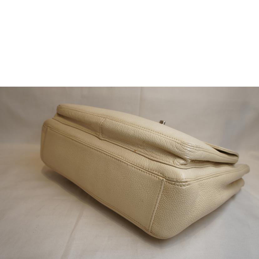 CHANEL シャネル/Wフェイスキャビアスキンロングトートオフホワイト//4705542/ABランク/92