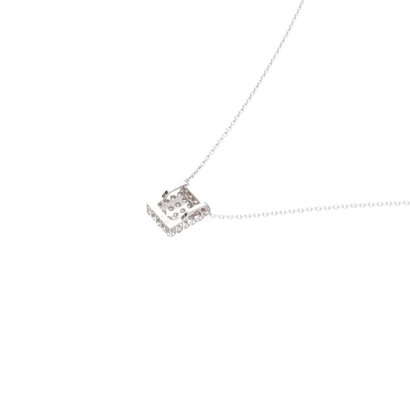 / K18WGダイヤネックレス0.80ct//Aランク/75