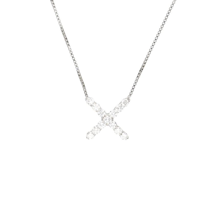 / PT900/850ダイヤネックレス1.12ct//Aランク/75