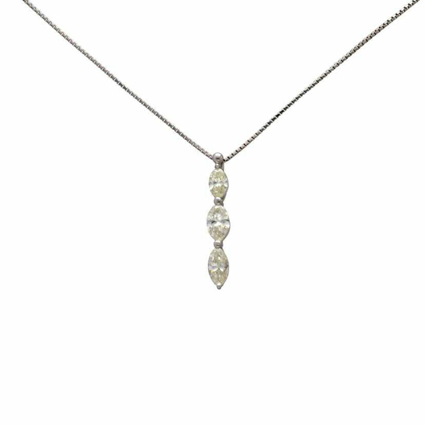 / PT900/850ダイヤネックレス1.07ct//Aランク/75