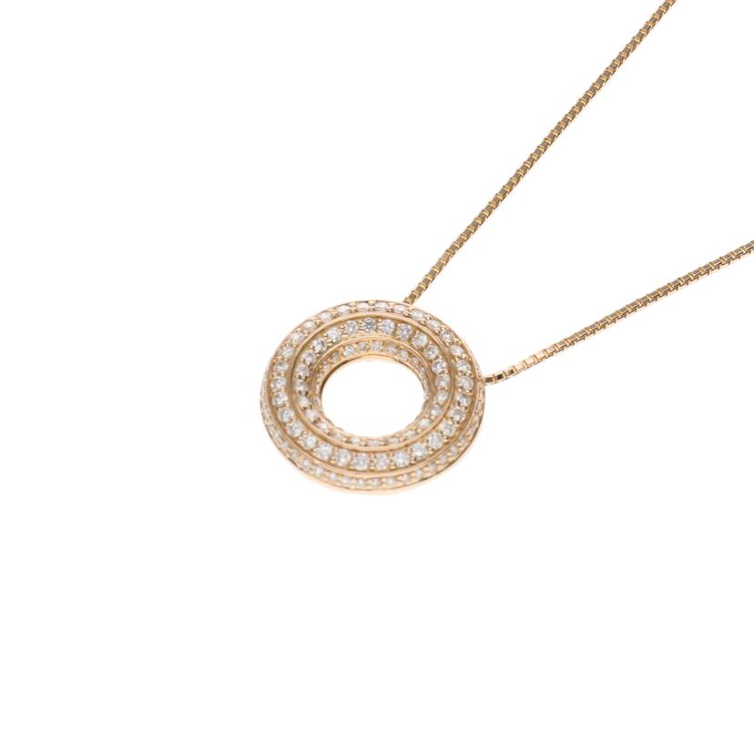 / K18ダイヤネックレス//Aランク/75