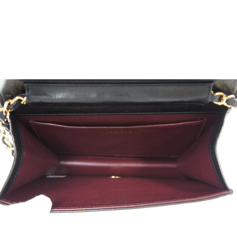 CHANEL シャネル/ミニマトラッセラムスキンシングルフラップチェーンショルダー/A03571//5355885/ABランク/75