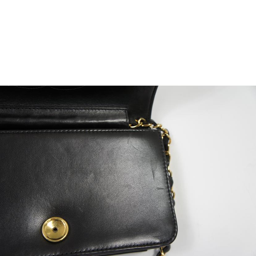 CHANEL シャネル/ミニマトラッセラムスキンシングルフラップチェーンショルダー/A03571//5355885/ABランク/75