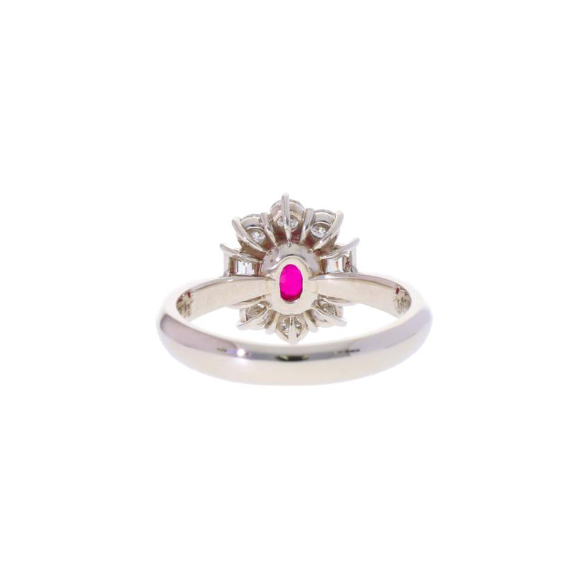 / ◎PT900ルビーダイヤリング1.17/D0.74ct//Aランク/75