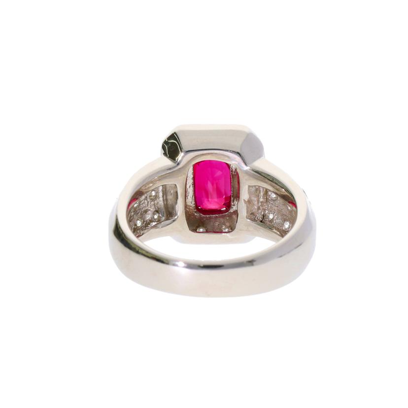 /◎ PT900ルビーダイヤリング1.383/D0.83ct//Aランク/75