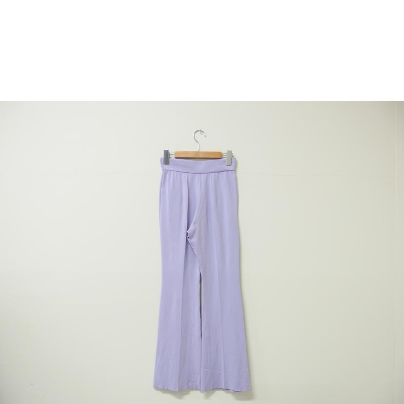 Mame Kurogochi/Mame kurogouchi ミラノリブフレアニット トラウザーズ ウエストゴム パープル サイズ1 /MM22SSーKN048//Bランク/83