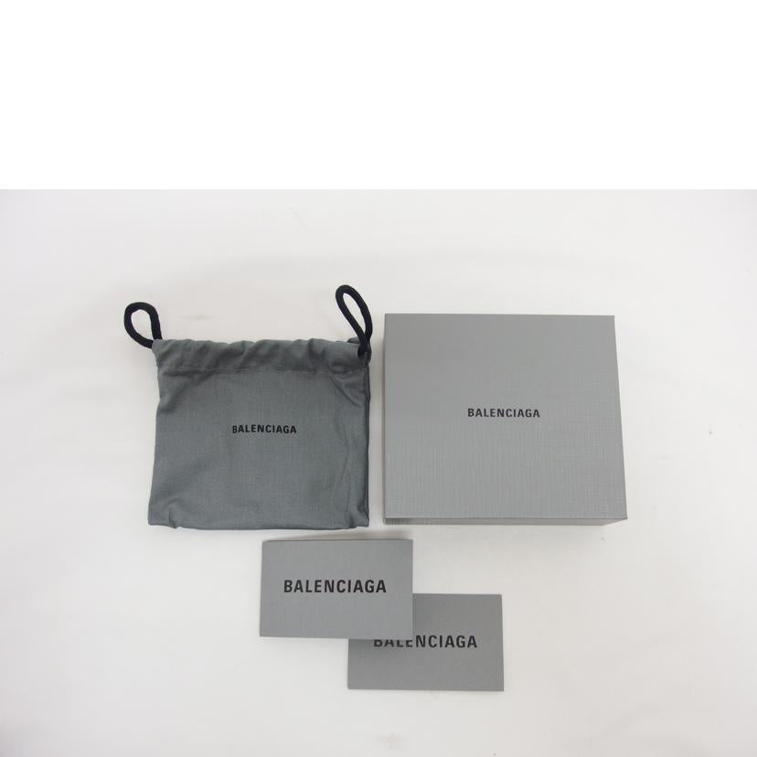 BALENCIAGA バレンシアガ/BBメタルロゴ/三つ折り財布/ブラック/601462 1000//527***/Bランク/04