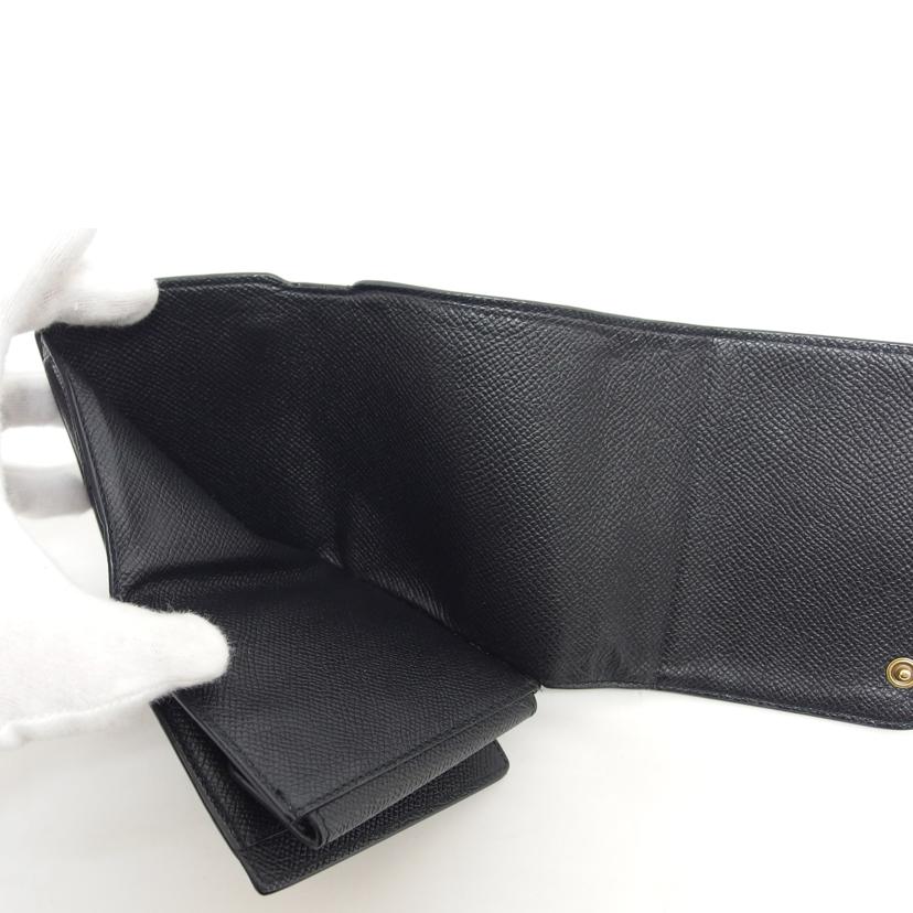 BALENCIAGA バレンシアガ/BBメタルロゴ/三つ折り財布/ブラック/601462 1000//527***/Bランク/04