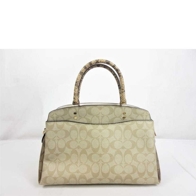 COACH コーチ/ラグジュアリーシグネチャーパイソンハンドル2Way/2724//B2023/Aランク/70