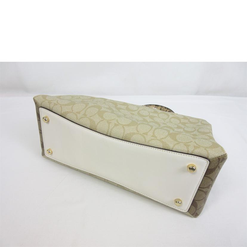 COACH コーチ/ラグジュアリーシグネチャーパイソンハンドル2Way/2724//B2023/Aランク/70