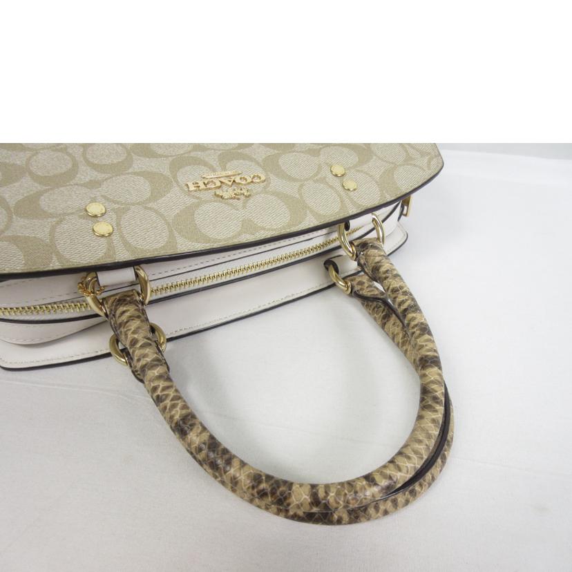 COACH コーチ/ラグジュアリーシグネチャーパイソンハンドル2Way/2724//B2023/Aランク/70