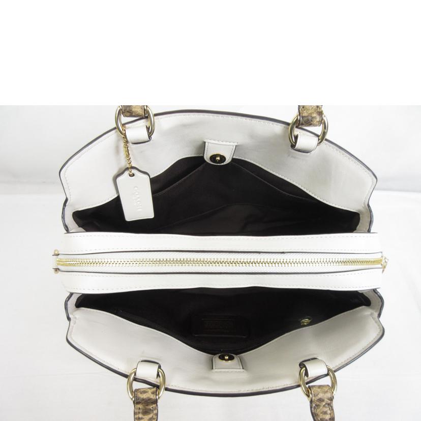 COACH コーチ/ラグジュアリーシグネチャーパイソンハンドル2Way/2724//B2023/Aランク/70