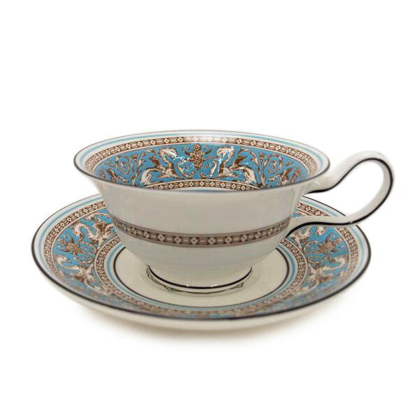 WEDGWOOD ウェッジウッド/フロレンティーン ターコイズ ティーカップ&ソーサー//SAランク/69