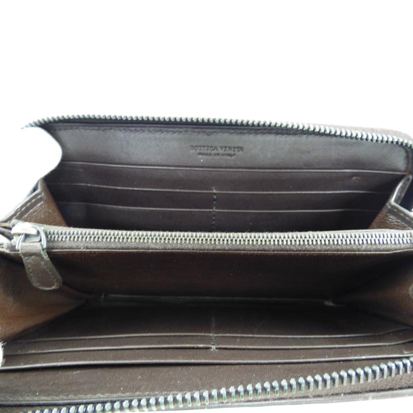 BOTTEGA VENETA ボッテガヴェネタ/イントレチャート ラウンドファスナー長財布/114076 V4651 2040//EPEV 2009 6741 A/Bランク/64
