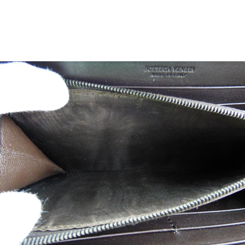 BOTTEGA VENETA ボッテガヴェネタ/イントレチャート ラウンドファスナー長財布/114076 V4651 2040//EPEV 2009 6741 A/Bランク/64