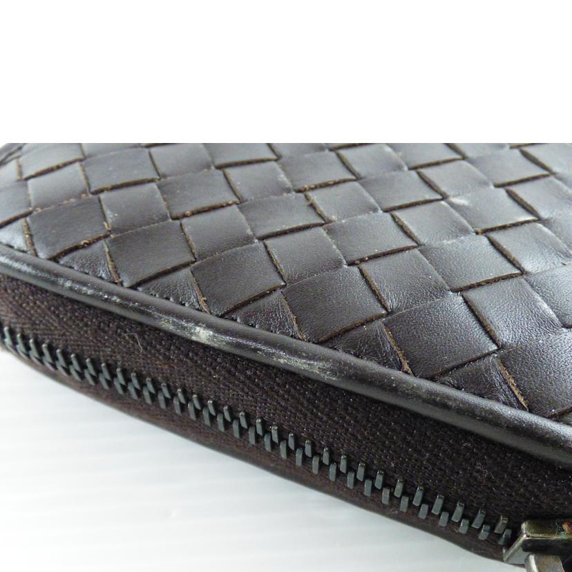 BOTTEGA VENETA ボッテガヴェネタ/イントレチャート ラウンドファスナー長財布/114076 V4651 2040//EPEV 2009 6741 A/Bランク/64