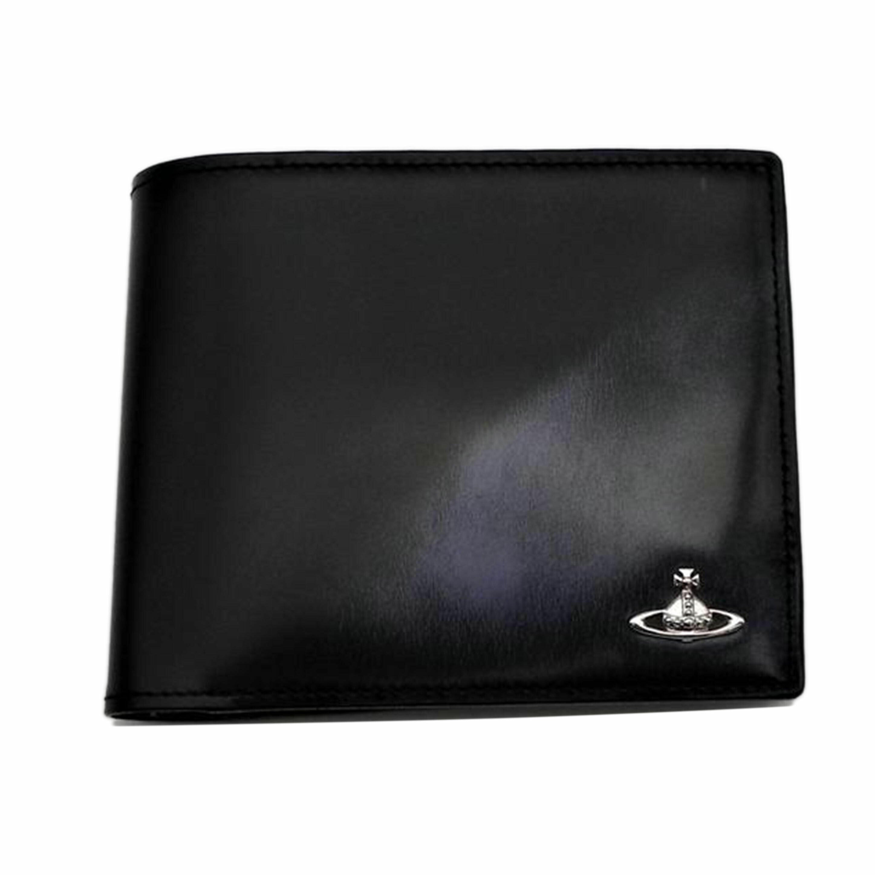 V.Westwood ヴィヴィアンウエストウッド/レザー二つ折り財布/ブラック//SAランク/81