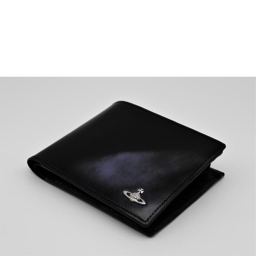 V.Westwood ヴィヴィアンウエストウッド/レザー二つ折り財布/ブラック//SAランク/81