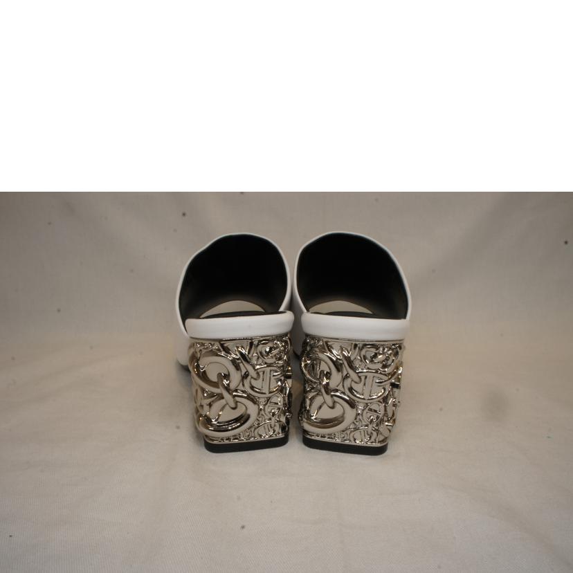 HERMES エルメス/グロッシージュエルヒールサンダルホワイト//Sランク/92