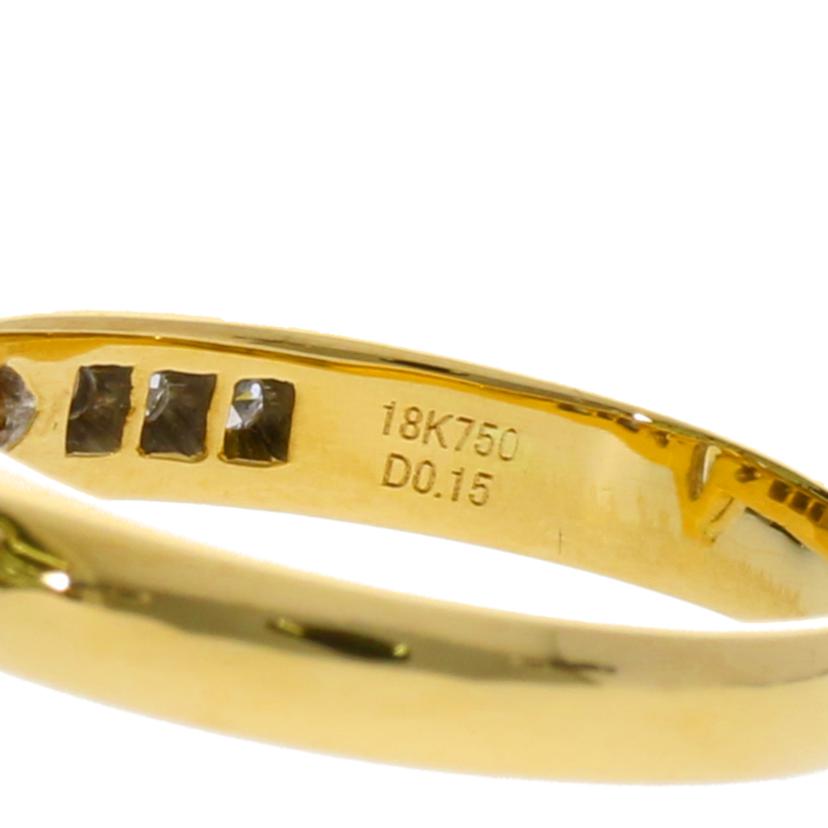 / ◎K18ダイヤリング1.081/0.283/0.15ct//Aランク/75
