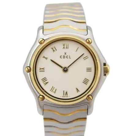 EBEL/クラシックウェーブ/クオーツ/1057901/181*****/レディース時計/BCランク/83【中古】