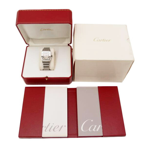 Cartier カルティエ 腕時計 ステンレス アイボリー メンズ/サントスガルベLM/メンズ/クオーツ/W20060D6//383914CE 1564/Aランク/69