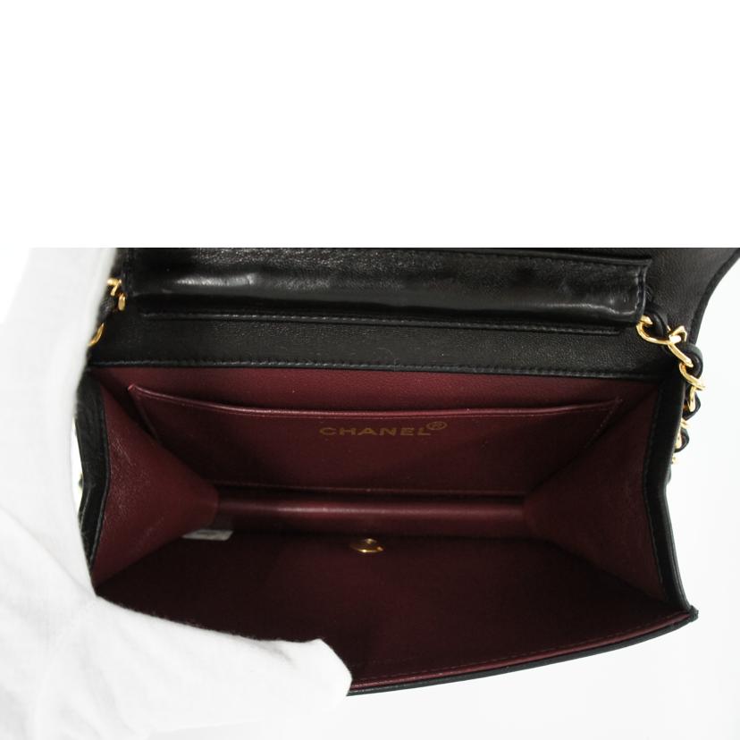 CHANEL シャネル/ミニマトラッセラムスキンシングルフラップチェーンショルダー/A03571//4006254/ABランク/75
