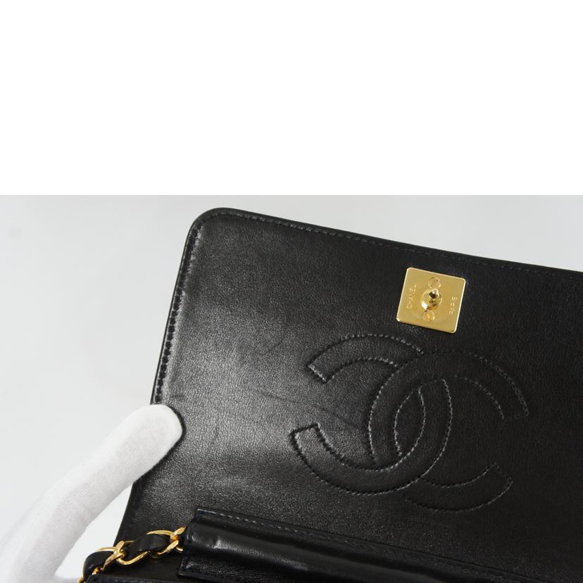 CHANEL シャネル/ミニマトラッセラムスキンシングルフラップチェーンショルダー/A03571//4006254/ABランク/75