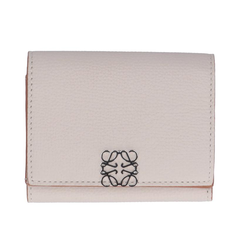 LOEWE ロエべ コンパクト財布 レザー財布 ブランド財布/ロエベ アナグラムレザー三つ折り財布/C821TR2X02//SAランク/75