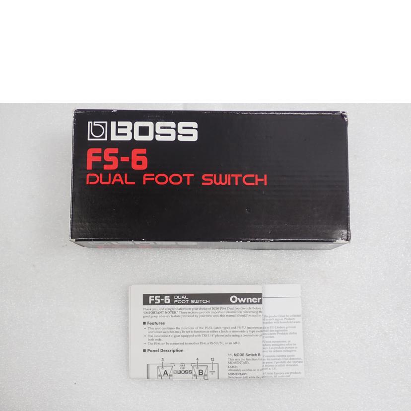 BOSS BOSS/デュアルフットスイッチ/FS-6//Bランク/62