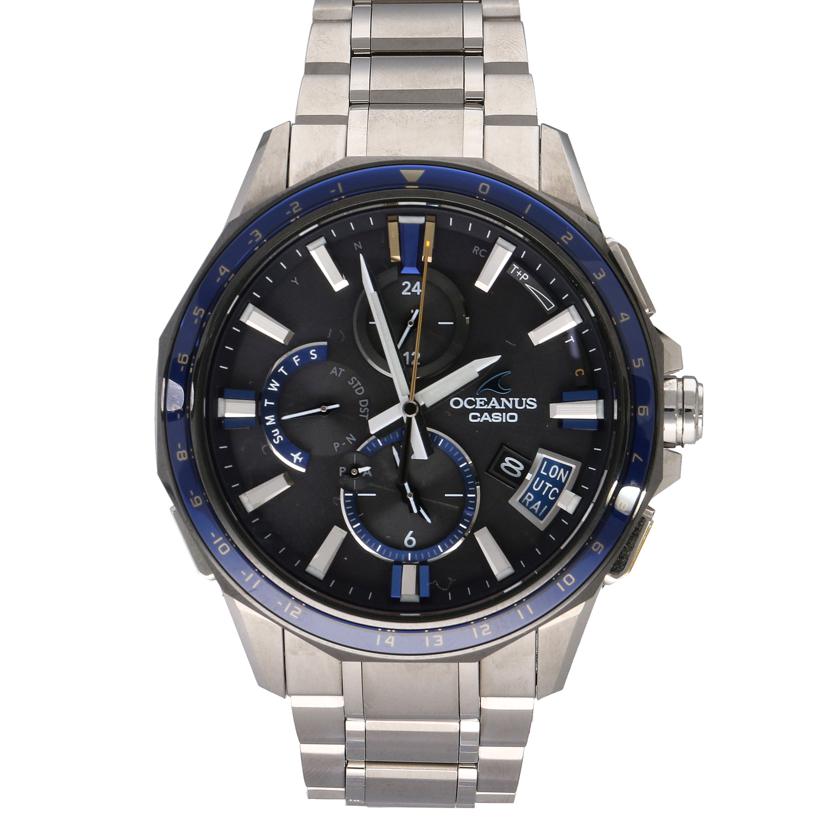 CASIO カシオ CASIO オシアナス GPS電波ソーラー×Blutooth ブルー×ブラック/オシアナス/GPS電波ソーラー×Bluetooth/OCW-G2000G-1AJF//201*****/SAランク/37