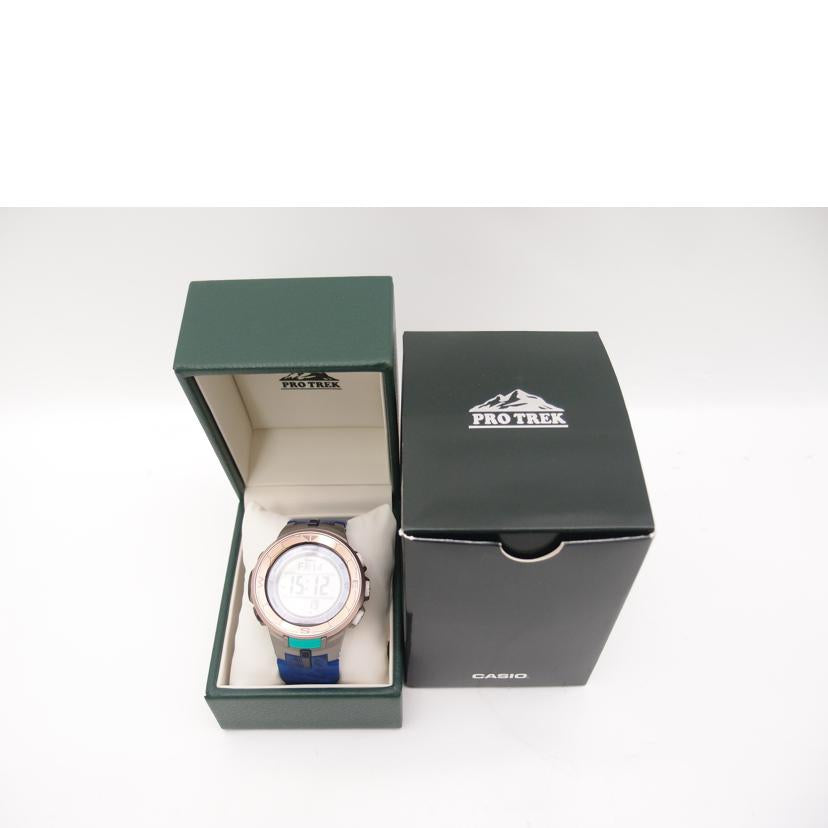 CASIO カシオ トリプルセンサーVer.3 タフソーラー デジタル クオ-ツ/PRO TREK/日本自然保護協会コラボモデル/PRG-330CC//202A029J/Aランク/69