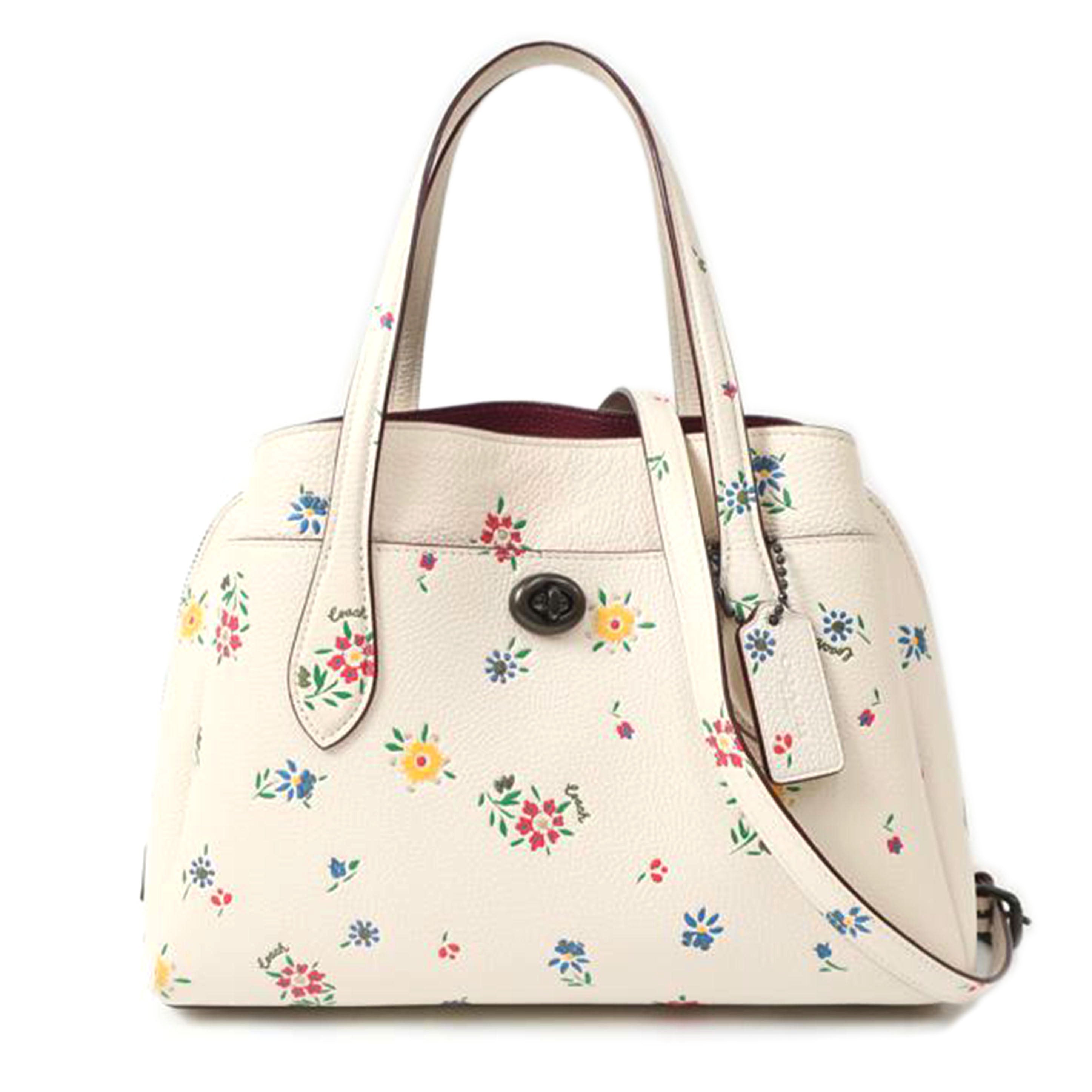 COACH コーチ/ローラキャリーオール レザー2WAYショルダー 花柄/B2081//ABランク/65